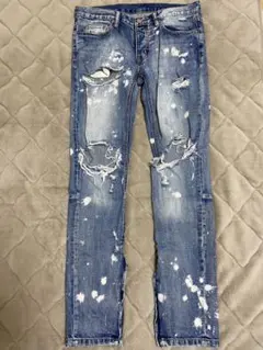 mnmlダメージジーンズ