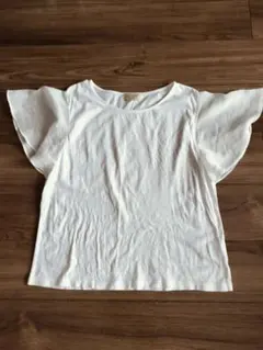 Heart market ホワイト フリルスリーブ Tシャツ