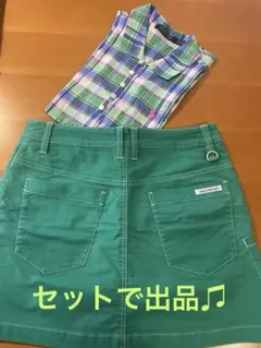 ポロゴルフノースリーブ＋ジャックバニースカート