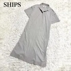 現行モデル SHIPS Wai+:2WAYスリーブロングワンピース 美品のサムネイル