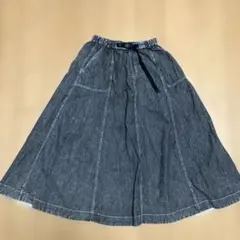 ニコアンド　ロングスカート　niko and ダークグレー フレアスカート