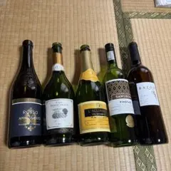 ワイン 空瓶 5本セット ディスプレイ用 - メルカリ