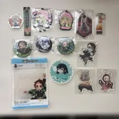 鬼滅の刃 アクリルキーホルダーと缶バッジセット 13個