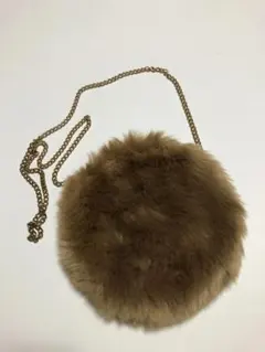 WE GO ファー ショルダーバッグ