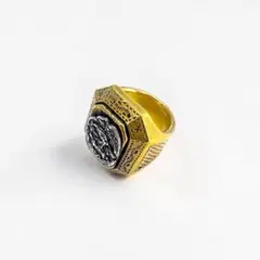 TMT × HARIM ゴールド シグネットリング 指輪 17号 真鍮 GPのサムネイル