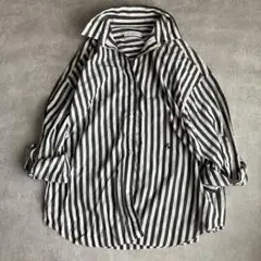 早いもの勝ち 新品未使用タグ付き CLOVE ストライプオーバーフーディー 