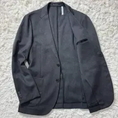 美品　グリーンレーベルリラクシング　テーラードジャケット　アンコン　ヘリンボーン