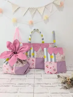 入園入学グッズ 入園入学 レッスンバッグ 女の子 ピンク