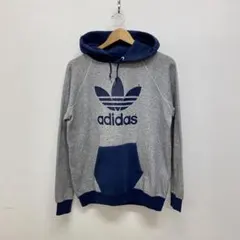 80s adidas アディダス　トレフォイル　ロゴ　パーカー　スウェット　XL