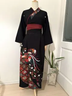 黒留袖リメイクワンピース