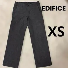 EDIFICE ヘリンボーン　ウール100% スラックス　42 グレー　XSのサムネイル