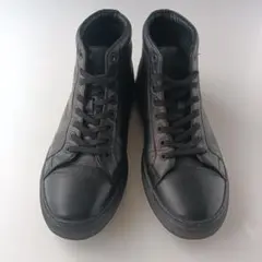 ステファノロッシスポーツ ブラックレザー ハイカットスニーカー 26.5〜27