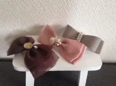 リボン・ヘアクリップ 3種セット