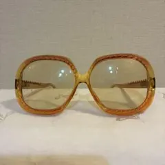 70s Christian Dior ヴィンテージ　サングラス オレンジ