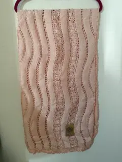 スーベル 花模様刺繍 レースショール ピンク