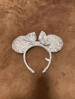 ミニーマウス風シルバーカチューシャ