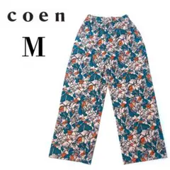 ​coen コーエン ボタニカル イージーパンツ Mサイズ サイドポケット 美品