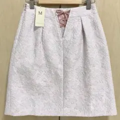 タグ付き！花柄 ジャガード ピンク 春夏 フレア 上品 MISCH MASCH