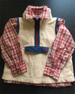 大幅値下げ❤️ミキハウス レトロ  ビーくんのベスト & シャツ 2点セット