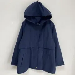 美品✨laboratory ラボレイトリー リネンフーディーシャツ 春夏 青