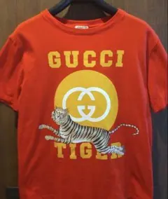 GUCCI タイガー プリント Tシャツ レッド 10サイズのサムネイル