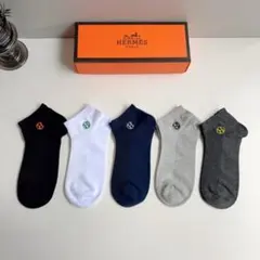 HERMES ソックス 5足セット メンズ