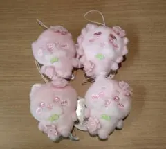 ②【ちいかわ】ぬいぱれっと〜さくらいろ〜マスコット 全4種コンプセット