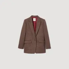 sandro ハウンドトゥースジャケット　サイズ34のサムネイル