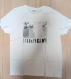 JAVASPARROW Tシャツ ホワイト L　文鳥