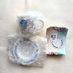 サンリオ ミニチュア陶器カップ&ソーサー リトルツインスターズ