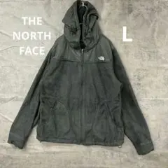 ザノースフェイス 黒 人気 切替フリースジャケット レディース L【7168】