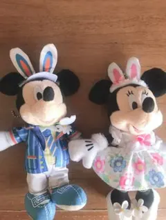 ディズニー ぬいぐるみバッジ ￤ミッキー、ミニー￤イースター
