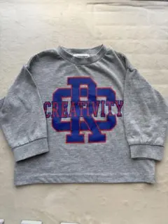 ペアマノンストリート　グレー長袖カットソー 90