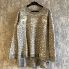 フォーエバー21 forever21 ニット　トップス　S グレー