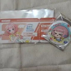 にじさんじ　七次元生徒会まねきねこコラボ　レプリカチケット&缶バッチ