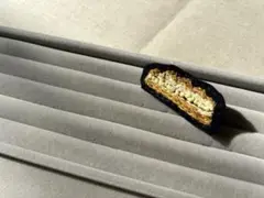 ステッククリームパン刺繍ブローチ