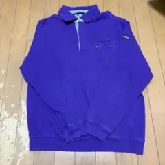 ✨超美品✨ TOMMY HILFIGER パープル 長袖ポロシャツ メンズ