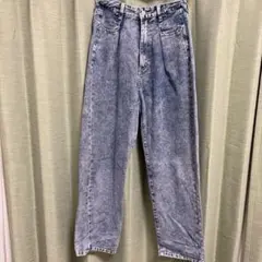 ケミカルウォッシュ デニムパンツ Mサイズ
