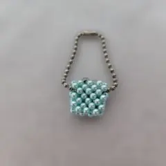 ビーズチャーム　キーホルダー　ボールチェーン　ハンドメイド