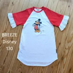 BREEZE　DisneyミッキーTシャツワンピース　130