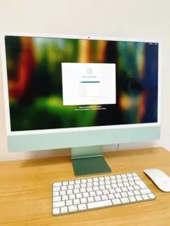 iMac M1 24インチ グリーン256GB 8GB 純正箱付きのサムネイル