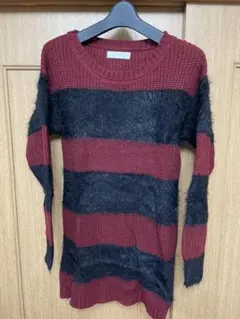 セシル マクビー ボーダーニット セーター ワンピ CECIL Mc BEE