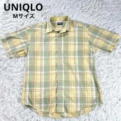 美品✨オールドユニクロ　ボタンダウンシャツ　半袖　M ヴィンテージ　チェック
