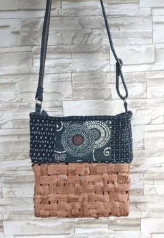 山葡萄下かごショルダー//斜め掛けbag