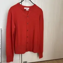 （新品・試着着用のみ）Mila Owen 朱色 ウールブレンド カーディガン