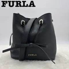 美品　FURLA コスタンザ 巾着バッグ レザー　ショルダーバッグ 2WAY