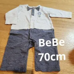 【美品】BeBeべべ　セレモニーロンパース 70cm