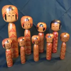 希少年代物 伝統こけし 古こけし 遠刈田系 富治海 大宮正安 工芸品 骨董