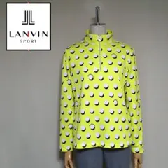 LANVIN SPORT◇浪凡運動 圓領拉鍊 高爾夫長袖襯衫 40