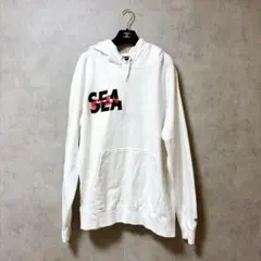【希少XL】ウィンダンシー×ゴッドセレクション コラボ パーカー ホワイト 白のサムネイル